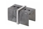 Łącznik dla pochwytu 40x40 (szlif) AISI 304
