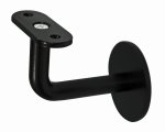 Mocowanie poręczy do profila (CZARNY RAL 9005 MAT) stal czarna surowa