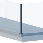 Slot 55x50mm NAROŻNY z zaślepką, ALUMINIUM SUROWY