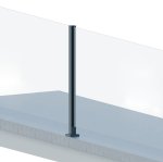 Slot 55x50mm ŚRODKOWY z zaślepką, ALUMINIUM SUROWY