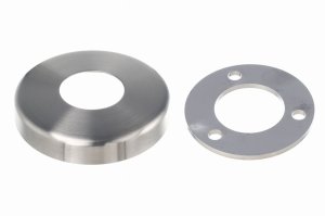 Zestaw Rozeta maskująca 95mm/50,8mm + podstawa 93mm/50,8mm/4 mm (szlif) AISI 304