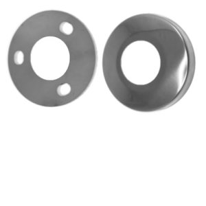 Zestaw Rozeta maskująca 105mm/42,4mm + podstawa 42,4mm/100mm/6mm (poler) AISI 304