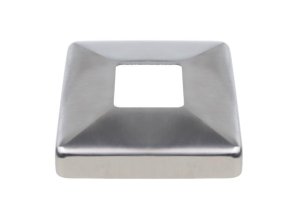 Rozeta maskująca do balustrady 108x108 mm  do profilu 52x52mm (szlif) AISI 304