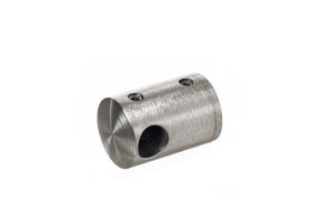 Uchwyt przelotowy 10mm/pow. płaska (szlif) AISI 304