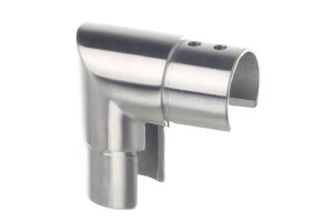 Kolanko pionowe ostre 90° dla pochwytu 42,4mm (szlif) AISI 304
