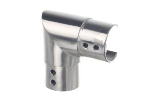 Kolanko poziome ostre 90° dla pochwytu 42,4mm (szlif) AISI 304