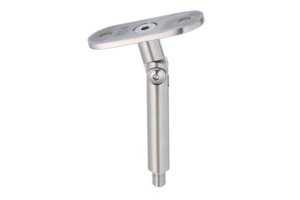 Podpora poręczy pochwyt płaski regulowana fi 12mm (szlif) AISI 304