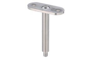 Podpora poręczy pochwyt płaski fi 14mm (szlif) AISI 304