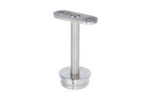 Podpora poręczy płaskiej wbijana w słupek 33,7mm (szlif) AISI 304
