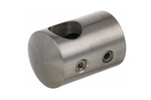 Uchwyt przelotowy 12mm/pow. płaska (poler) AISI 304