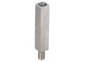 Podpora poręczy kwadrat 14x14x67mm (szlif) AISI 304
