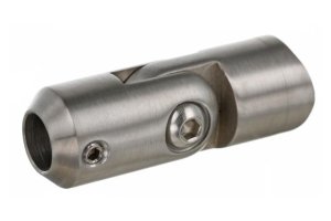 Uchwyt czołowy 12mm/42,4 REGULOWANY (szlif) AISI 304