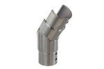 Kolano regulowane w dół 25° - 55° dla pochwytu 42,4mm (szlif) AISI 304
