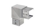Kolanko poziome ostre 90° dla pochwytu 40 X 40 mm (szlif) AISI 304