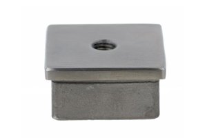 Zaślepka płaska wklejana dla profila 40x40x2mm z gwintem M8 (szlif) AISI 304