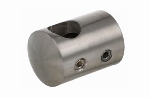 Uchwyt końcowy lewy 10mm/pow. płaska (szlif) AISI 304