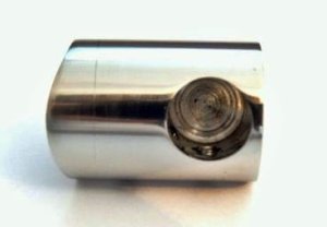 Uchwyt końcowy lewy 12mm/42,4mm (poler) AISI 304