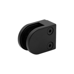 Uchwyt do szkła 40x50mm do pow. płaskiej  (Czarny RAL 9005 MAT) ZAMAK 