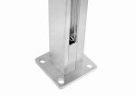 Podpórka szkła do słupka slot 1m, ALUMINIUM SUROWY