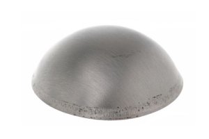 Zaślepka soczewkowa do wspawania dla rury 42,4 mm (surowy) AISI 304